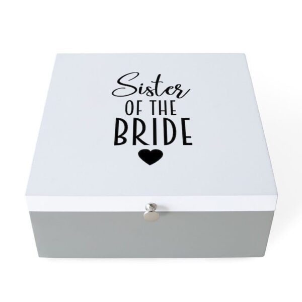 Sister of the Bride Jewelry Box | Elegant Keepsake for a Special Sister | Best for Gifts & Storage | Best for Gifts & Storage