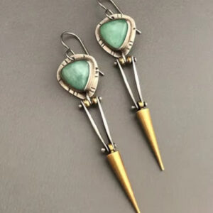 Boho Handmade Ancient Design Drop Earrings for Women | Natural Hook Earrings Mother's Day Gift